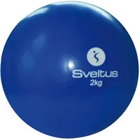 Sveltus Balle lestée Sveltus 2kg, Diamètre 12,5 cm, blau
