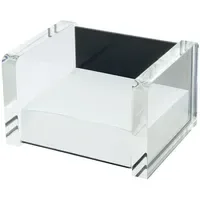 Wedo Zettelbox Acryl Exklusiv glasklar inkl. 500 Notizzettel, 1