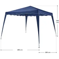 Juskys Faltpavillon Vivara 3 x 3 m blau