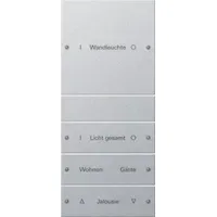Gira Wippenset 4-fach System 55 Alu