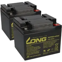 KungLong Ersatzakku Casamobil CM5-4 2x Kung Long 12V 50Ah
