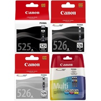 Canon Original CLI-526 + PGI-525 Druckerpatronen 6erMultipack - BK/C/M/Y/GY/BK