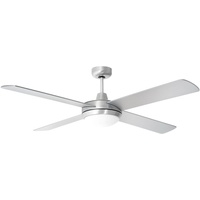 V-Tac VT-6054-4 132 cm Deckenventilator silber mit Licht inkl.