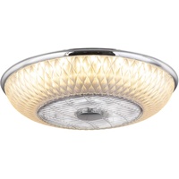 GLOBO Rosario 55 cm LED-Deckenventilator chrom