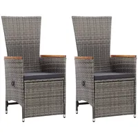 VidaXL Polyrattan Liegestühl 58 x 62 x 108 cm