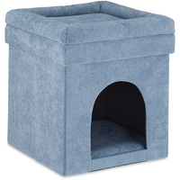 Relaxdays Katzenhöhle grau 38,0 x 38,0 x 42,0 cm,