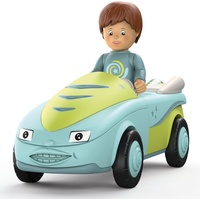 Siku 0101 Freddy Fluxy, Spielzeugauto mit Rückziehmotor und Spielfigur,