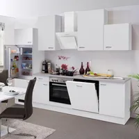 Flex-Well Classic Küchenzeile Wito 280 cm Weiß