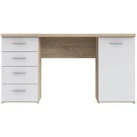 Forte Schreibtisch + weiß - 145 cm