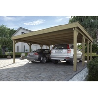 Weka Doppelcarport 609 mit Stahltrapezblechdach