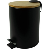 Helit Tret-Abfallbehälter "the bamboo“, 3 Liter, schwarz