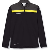 Uhlsport Offense 23 1/4-Zip Sweatshirt schwarz/anthrazit/limonengel 116