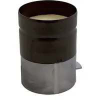 WOLF-Garten Brennkammertopf D118 komplett mit Isolierung 80 mm hoch