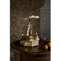 Konstsmide LED Holzpyramide naturfarben 22 x 22 x 28,5