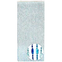 Kobolo Türvorhang OCEAN Kunststoff Blau 72 Stränge, 90x200 cm,