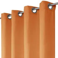 BestLivings Blickdichte Braune Gardine mit Ösen in 140x175 cm