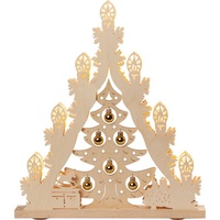Weigla günter gläser leuchtenherstellung weigla LED Lichterspitze/Schwibbogen"Weihnachtsbaum mit goldenen