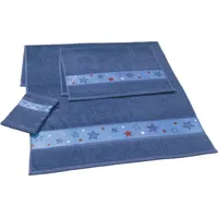 Erwin Müller Kinder-Frottier-Set Handtuchset 3-tlg. blau