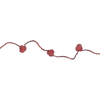Star Trading LED Lichterkette 10'er Blüte Viola rot Batteriebetrieb