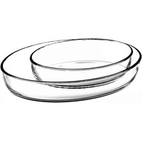 Pasabahce PB-15033 Borcam Oval Glas Auflaufform Servierform Kare Tepsi