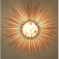 GURU-SHOP Wandleuchte Bali 75 cm 75 cm weiß