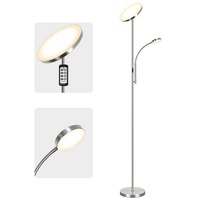 Tomons Stehlampe Wohnzimmer, LED Stehlampe Dimmbar, Stehleuchte Stufenlos, Deckenfluter