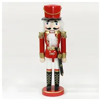 Dekohelden24 Wunderschöner Nussknacker Soldat, in rot, klassisch, ca. 35