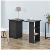 [en.casa] Schreibtisch dunkelgrau