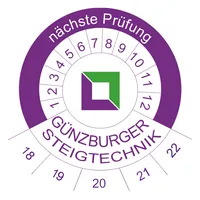 Günzburger MUNK Prüfplakette 40 x 40 mm