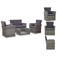 VidaXL Garten-Lounge-Set grau 46086