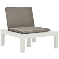 VidaXL Garten-Loungesessel weiß/braun