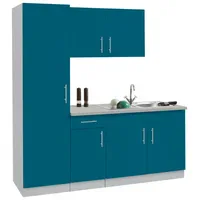 WIHO KÜCHEN Küchenzeile Kiel 190 cm blau
