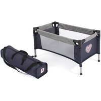 Bayer Chic 2000 Puppenreisebett melange navy-grau