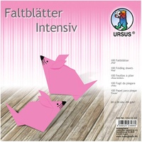 Ursus 3145162 - Faltblätter intensiv, Uni 20x20cm VE=100 Blatt,