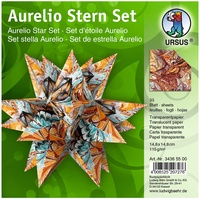 Ursus Faltblätter Aurelio Stern Art, 115g/qm 14,8x14,8cm braun