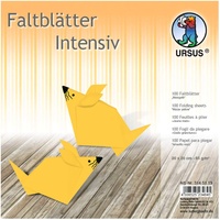 Ursus 3145119 Faltblätter Uni intensiv, maisgelb, ca. 20 x