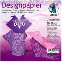 Ursus 22845599 - Designpapier Amethyst, 50 Blatt in 10