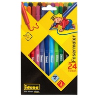IDENA Fasermaler 24 St. mehrfarbig