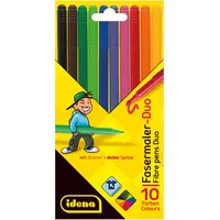 IDENA Fasermaler Duo 10 St. mehrfarbig