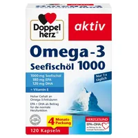 Doppelherz Aktiv Omega-3 Seefischöl 1000 Kapseln 120 St.