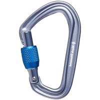 Black Diamond Hotforge Screwgate Carabiner Verschlusskarabiner D-förmig Blau 1