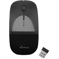 MediaRange Wireless Silent Mouse schwarz, USB (MROS215)