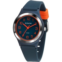 Sinar Quarzuhr Armbanduhr, Damenuhr,Jugendliche, Silikonarmband, bis 10 bar wasserd.