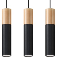 Sollux SL.0634 Pendelleuchte PABLO 3 schwarz