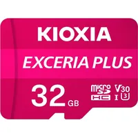 KIOXIA EXCERIA PLUS R98/W65 microSDHC 32GB Kit, UHS-I U3,