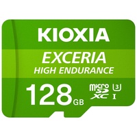 KIOXIA EXCERIA High Endurance R100/W65 microSDXC 128GB Kit, UHS-I