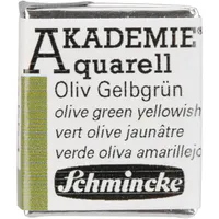 Schmincke AKADEMIE® Aquarell, 1/2 Näpfchen, Oliv Gelbgrün,