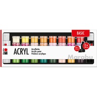 Marabu Acrylfarben Set Basic 32 St. 3,5 ml/2 x