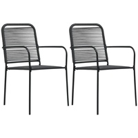 VidaXL Gartenstuhl 51,6 x 89,7 x 85,5 cm schwarz