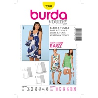 Burda Schnittmuster 7390 Kleid & Tunika Gr. 36-46